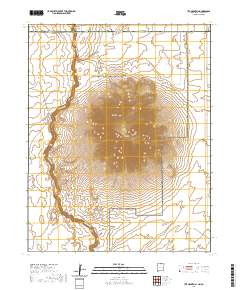 Ute Mountain 2020 topographic map thumbnail