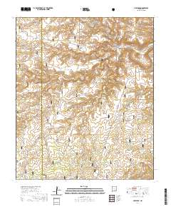 Ares Peak 2020 topographic map thumbnail