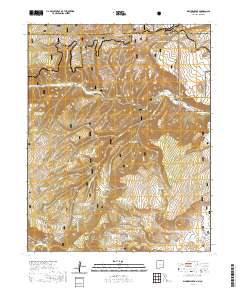 Bighorn Peak 2020 topographic map thumbnail