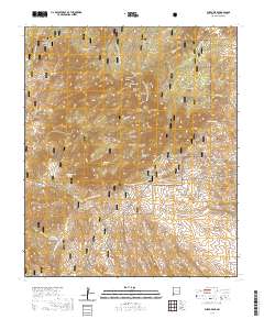 Burro Peak 2020 topographic map thumbnail