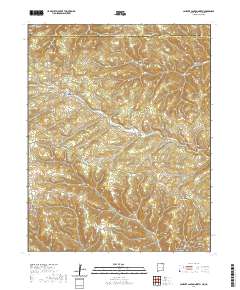 Caliente Canyon North 2020 topographic map thumbnail