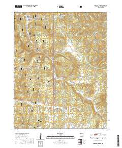 Carracas Canyon 2020 topographic map thumbnail