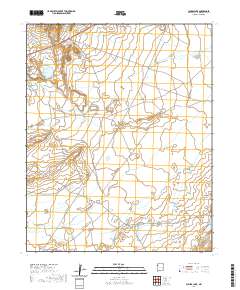 Chuska Lake 2020 topographic map thumbnail