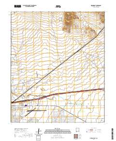 Deming East 2020 topographic map thumbnail