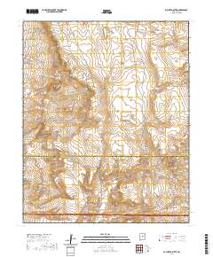 El Cuervo Butte 2020 topographic map thumbnail