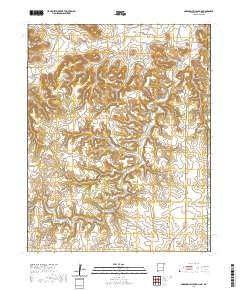 Greendailey Canyon 2020 topographic map thumbnail