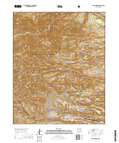 Guaje Mountain 2020 topographic map thumbnail