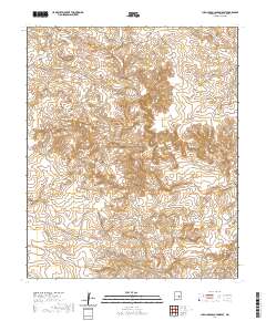 Juan Largo Canyon East 2020 topographic map thumbnail