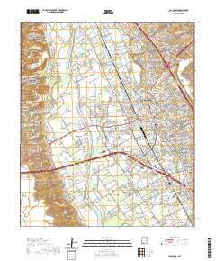 Las Cruces 2020 topographic map thumbnail
