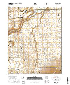 Los Pinos 2020 topographic map thumbnail