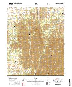 Madre Mountain 2020 topographic map thumbnail