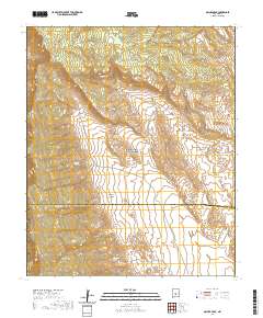 Oscura Peak 2020 topographic map thumbnail