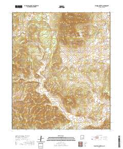 Pajarita Mountain 2020 topographic map thumbnail