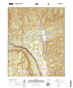 Pecos 2020 topographic map thumbnail