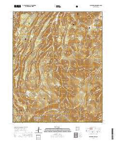 Polvadera Peak 2020 topographic map thumbnail