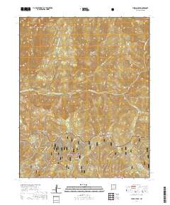 Pueblo Peak 2020 topographic map thumbnail