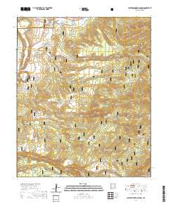 Squirrel Springs Canyon 2020 topographic map thumbnail