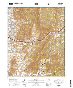Tijeras 2020 topographic map thumbnail