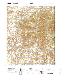 Tres Hermanos Peak 2020 topographic map thumbnail