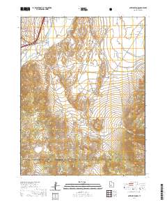 Antelope Range 2020 topographic map thumbnail