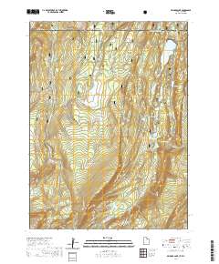 Bridger Lake 2020 topographic map thumbnail