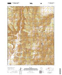 Bull Rush Peak 2020 topographic map thumbnail