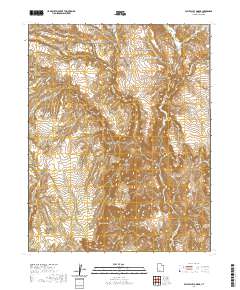 Bull Valley Gorge 2020 topographic map thumbnail