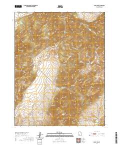 Burnt Peak 2020 topographic map thumbnail