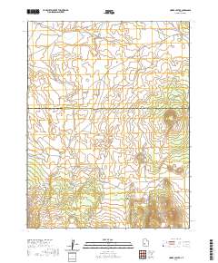 Cinder Crater 2020 topographic map thumbnail