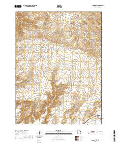 Dinosaur NW 2020 topographic map thumbnail