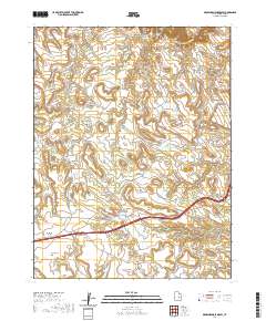 Drowned Hole Draw 2020 topographic map thumbnail