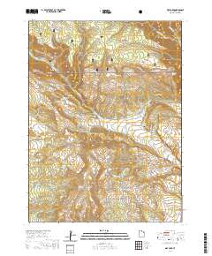 Dry Fork 2020 topographic map thumbnail