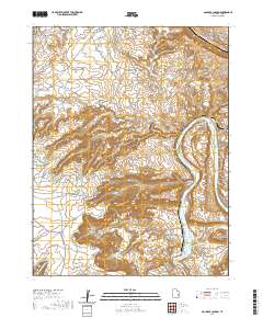 Gold Bar Canyon 2020 topographic map thumbnail