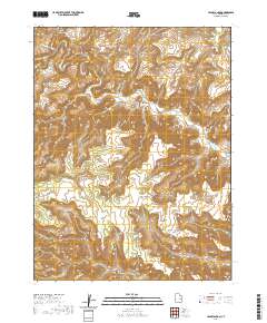 Jenny Canyon 2020 topographic map thumbnail