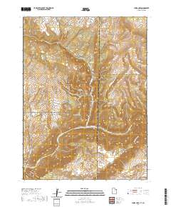 Jones Hole 2020 topographic map thumbnail