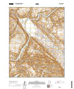 Moab 2020 topographic map thumbnail