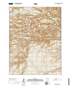 Pariette Draw SW 2020 topographic map thumbnail