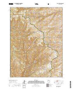Peck Canyon 2020 topographic map thumbnail