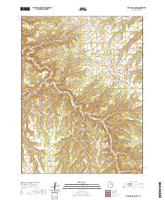 Pine Spring Canyon 2020 topographic map thumbnail