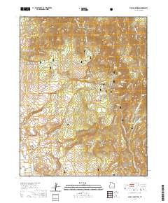 Saddle Mountain 2020 topographic map thumbnail