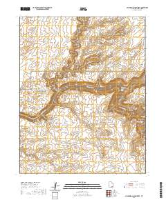 Slickhorn Canyon West 2020 topographic map thumbnail