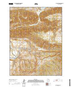 Split Mountain 2020 topographic map thumbnail