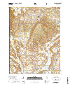Steinaker Reservoir 2020 topographic map thumbnail