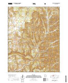 Straight Canyon 2020 topographic map thumbnail