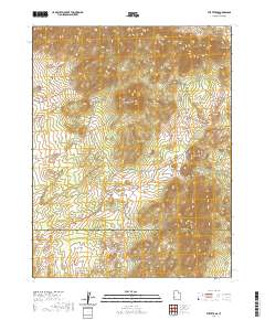 The Tetons 2020 topographic map thumbnail