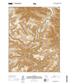 Three Fords Canyon 2020 topographic map thumbnail