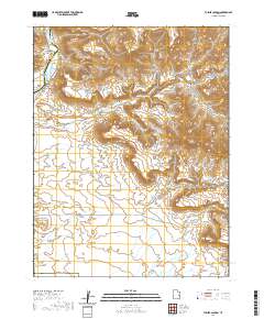 Tusher Canyon 2020 topographic map thumbnail