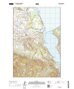 Sequim 2020 topographic map thumbnail