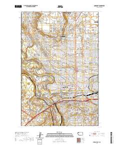 Spokane NW 2020 topographic map thumbnail