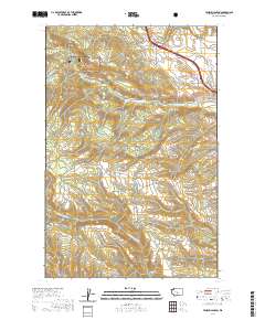 Taneum Canyon 2020 topographic map thumbnail